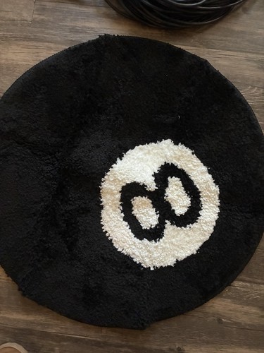 Inch ball rug black - inch, 8