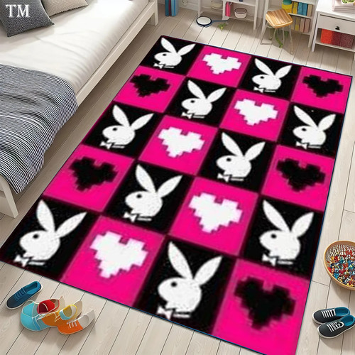 Pink and black checkerboard - pink,