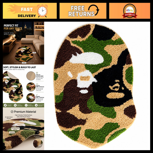 Y2k hypebeast oval rug x - oval,