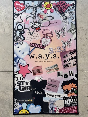 Y2k coquette collage tufted - collage,