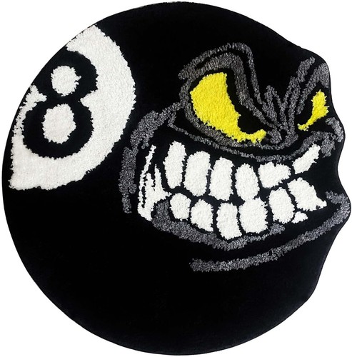 Angry ball round rug 32x32 - angry,