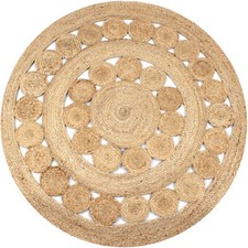 Area Rug Braided Design Jute