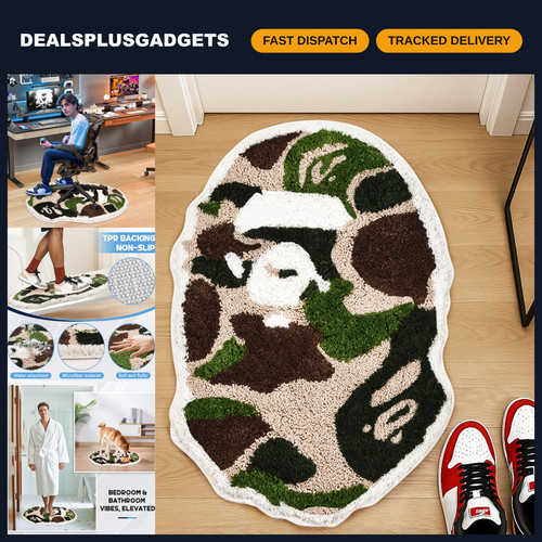 Camo hypebeast rug - camo,