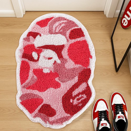 Camo pink hypebeast rug - pink,