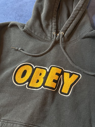 Y2k obey hoodie with carpet - hoodie,